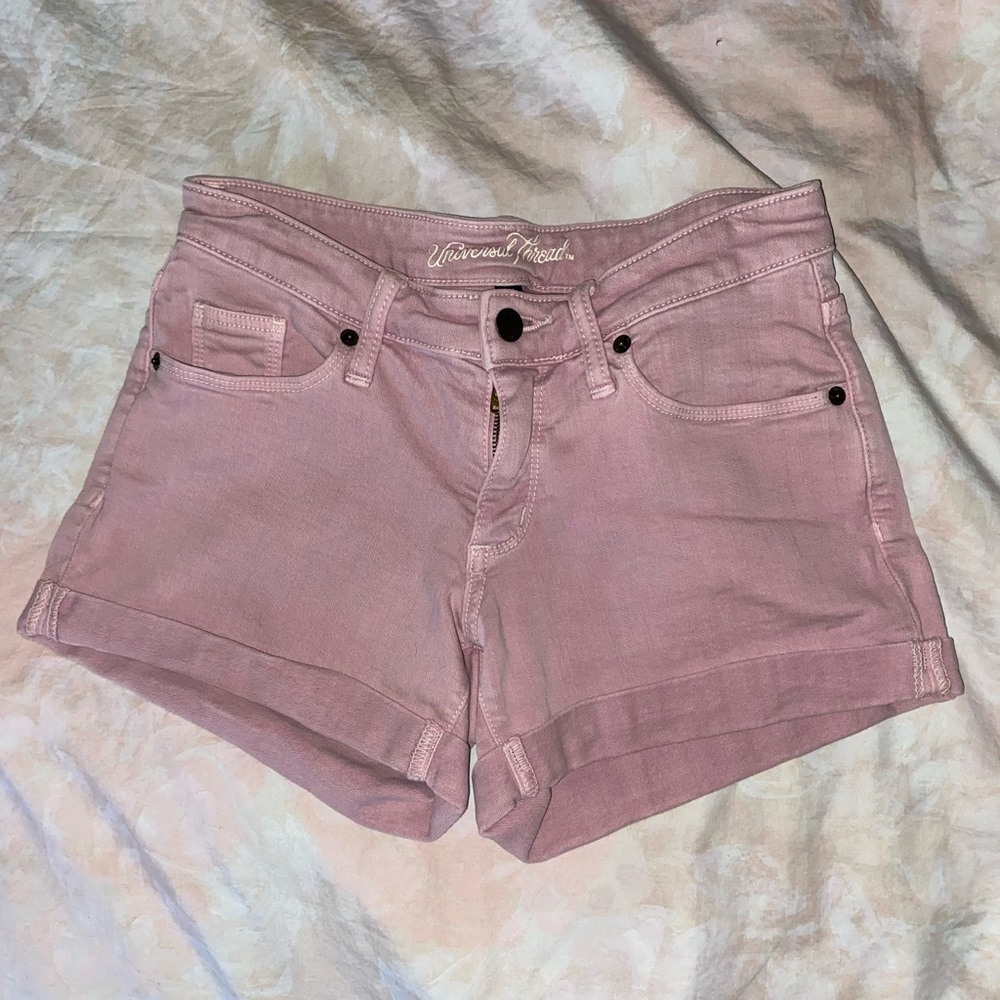 Pink Jean Shorts